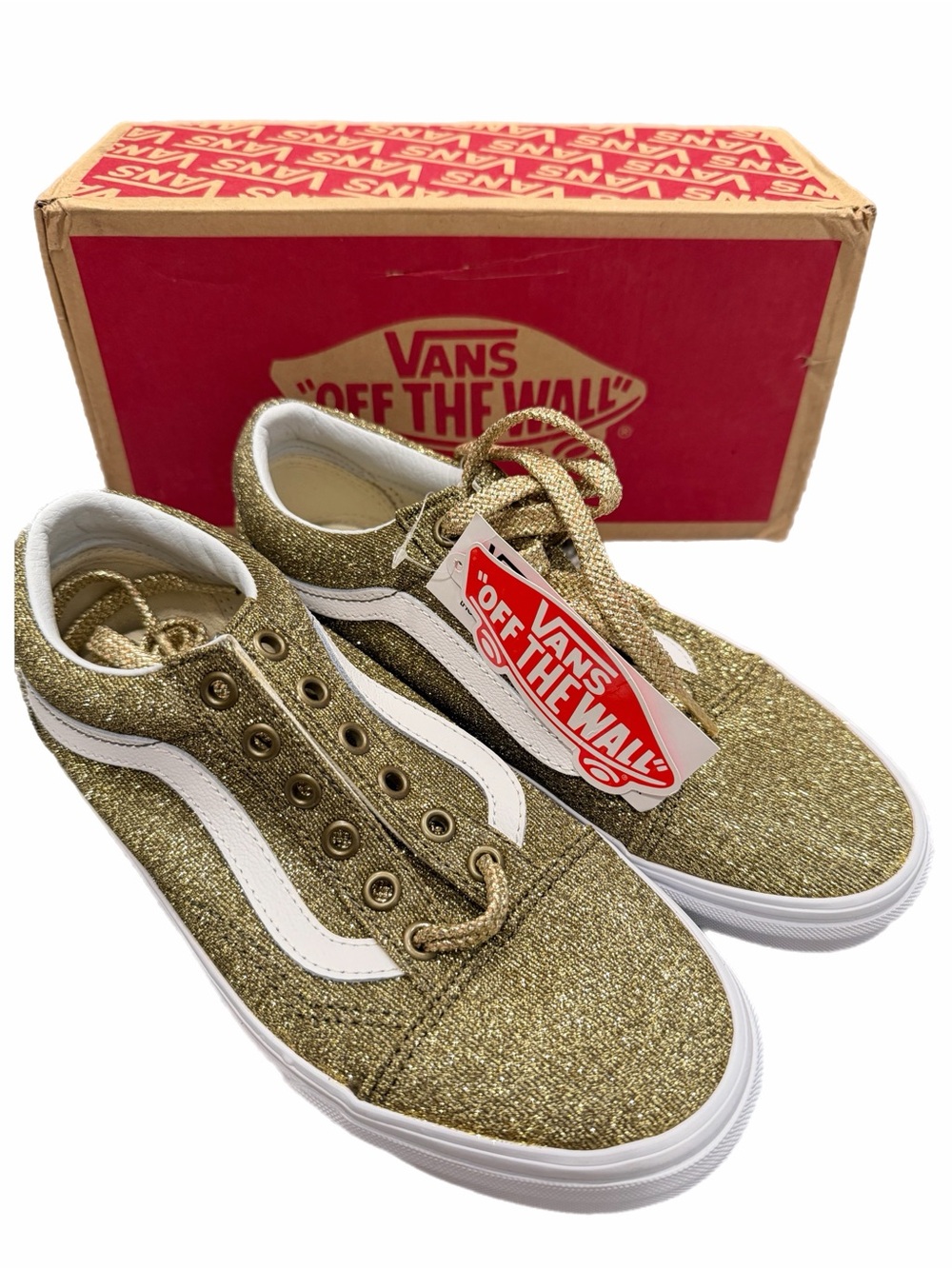 Vans Gold Glitter Old Skool Sneakers